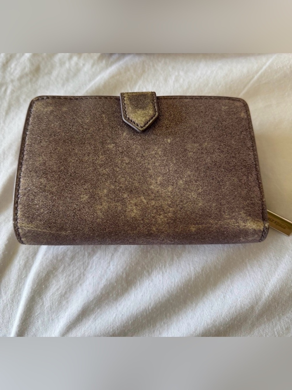 Kate Spade Medium Bifold Wallet Lavender Glitter - Picture 5 of 5